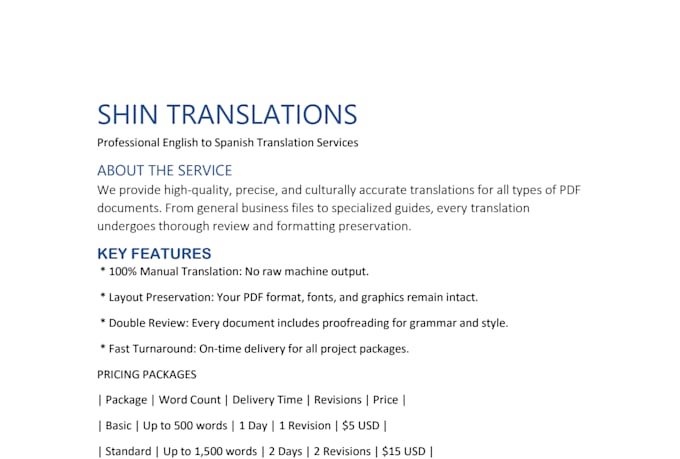 translate PDF documents from english